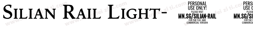Silian Rail Light字体转换